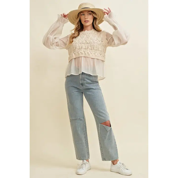 Crochet Layered Top