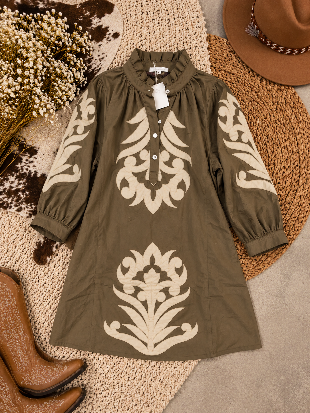Chocolate western dress