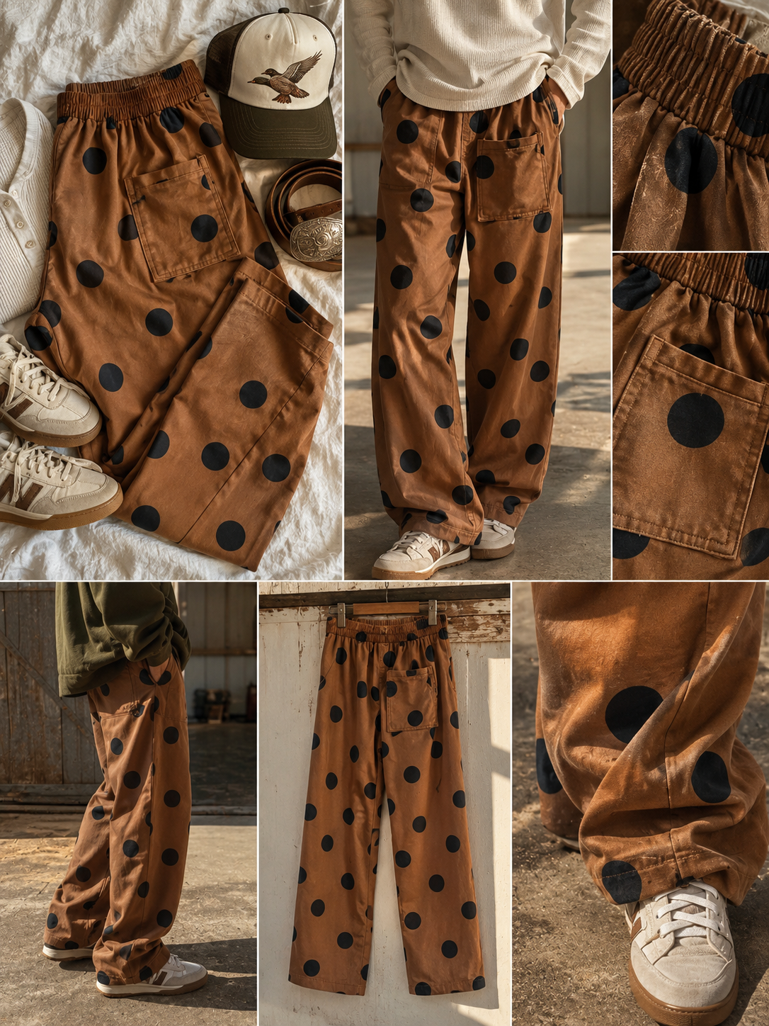 Polka dot pants